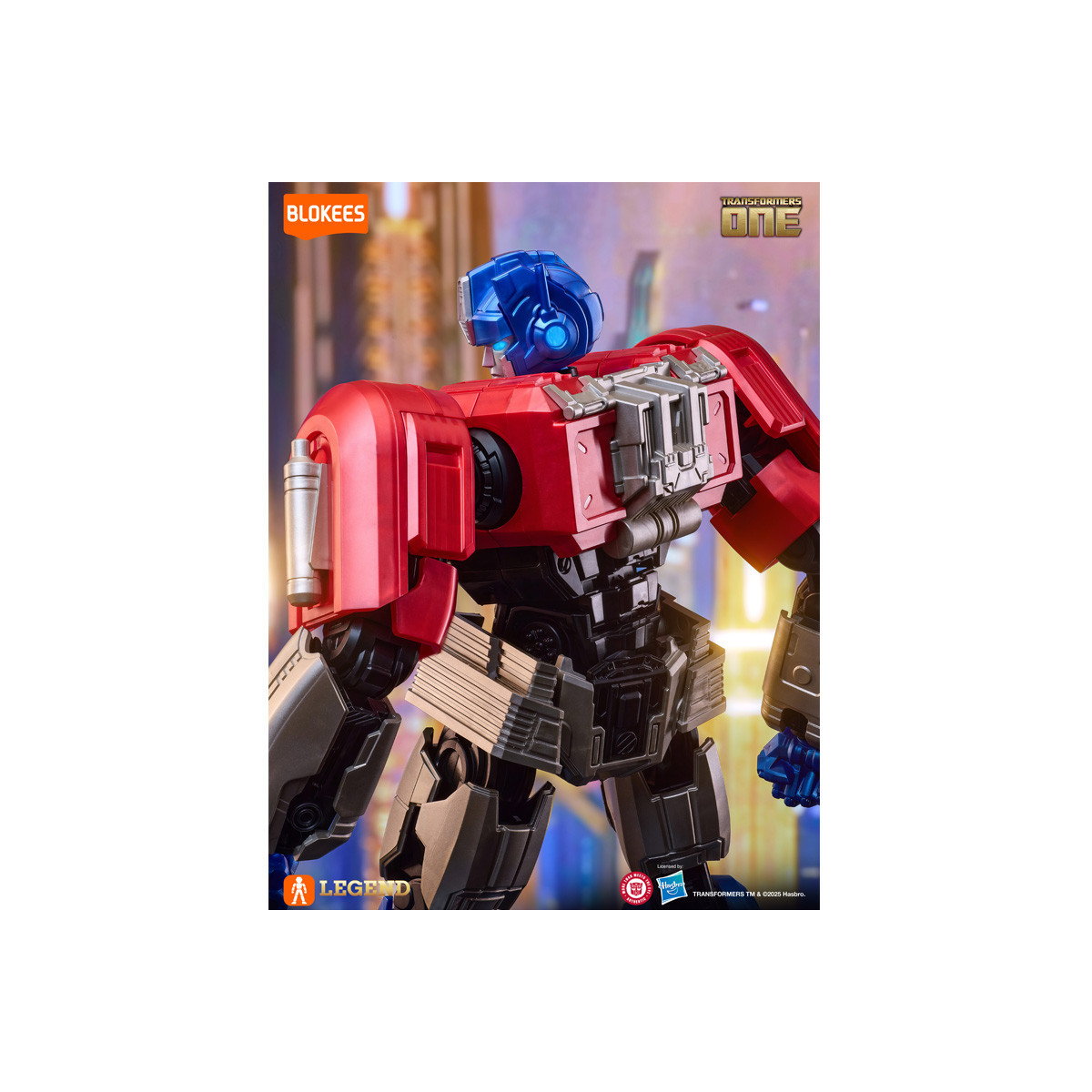 Blokees Transformers: ONE - Edición Acción Optimus Prime luminoso (Orion Pax)