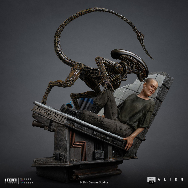 Iron Studios Ellen Ripley y el perro Alien - Arte Escala 1/10 - Alien 3