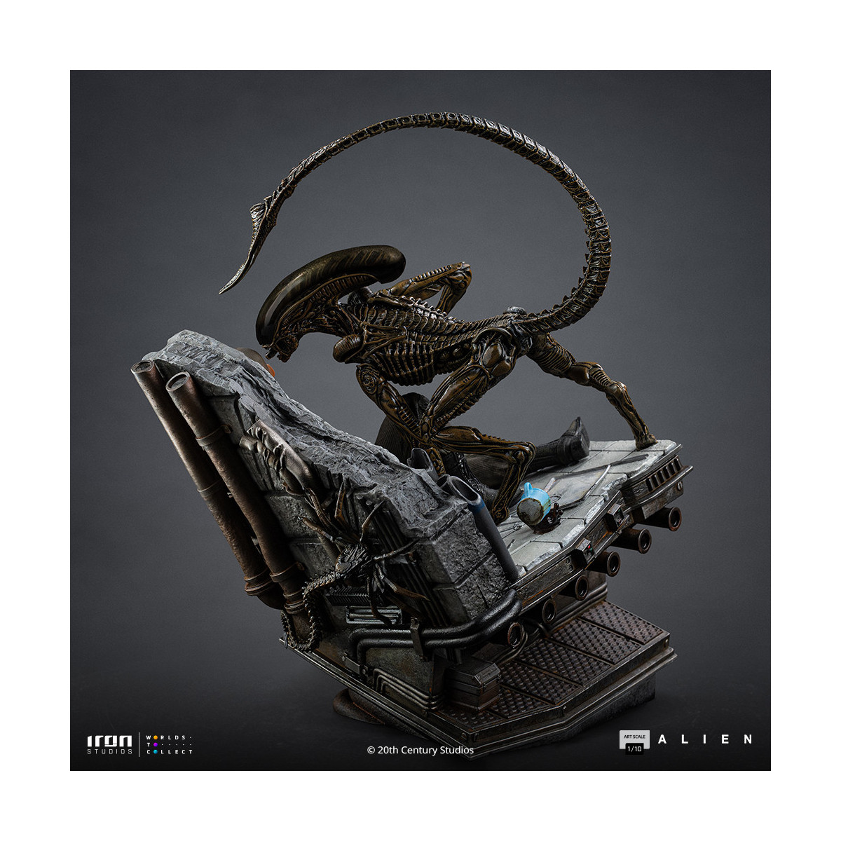 Iron Studios Ellen Ripley y el perro Alien - Arte Escala 1/10 - Alien 3