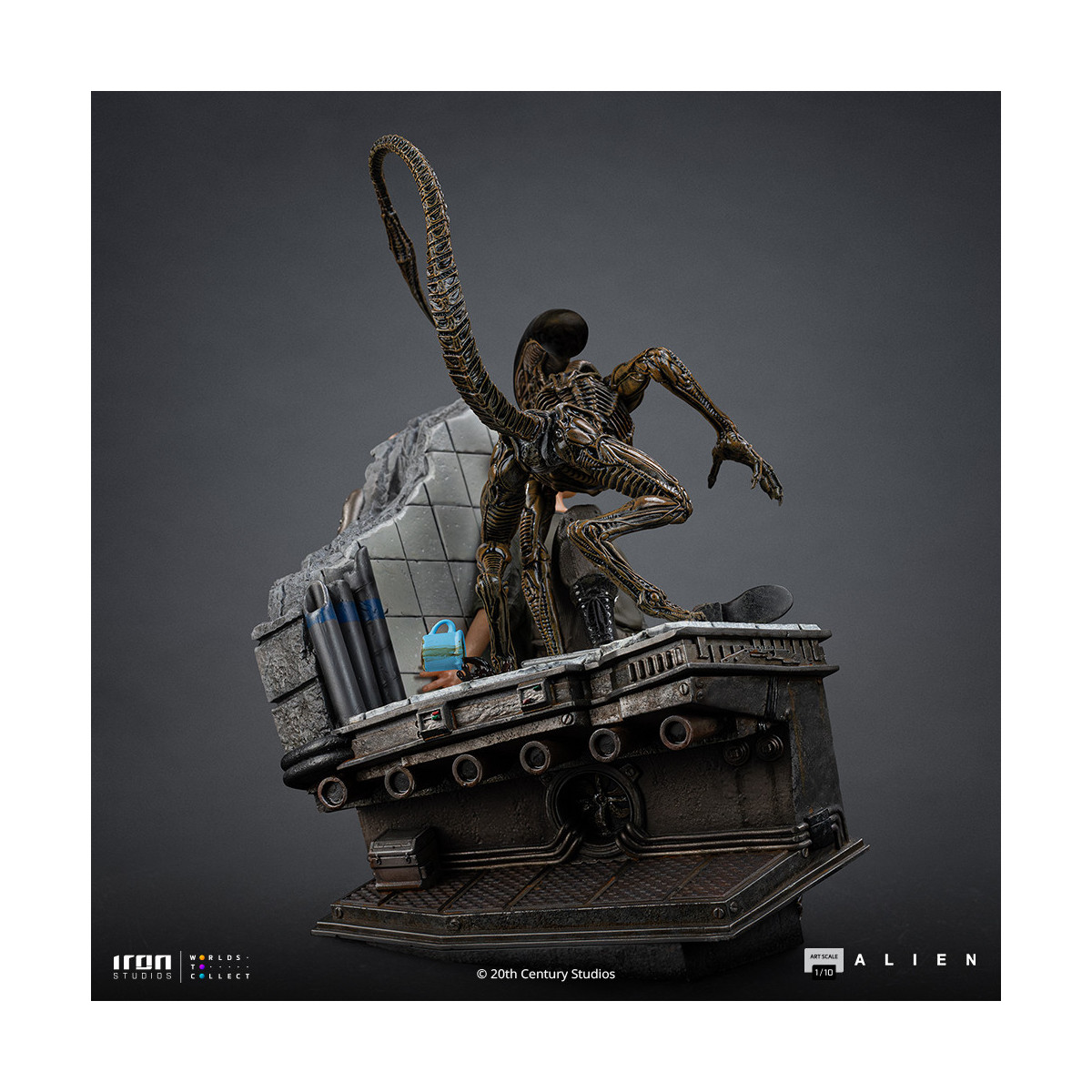 Iron Studios Ellen Ripley y el perro Alien - Arte Escala 1/10 - Alien 3