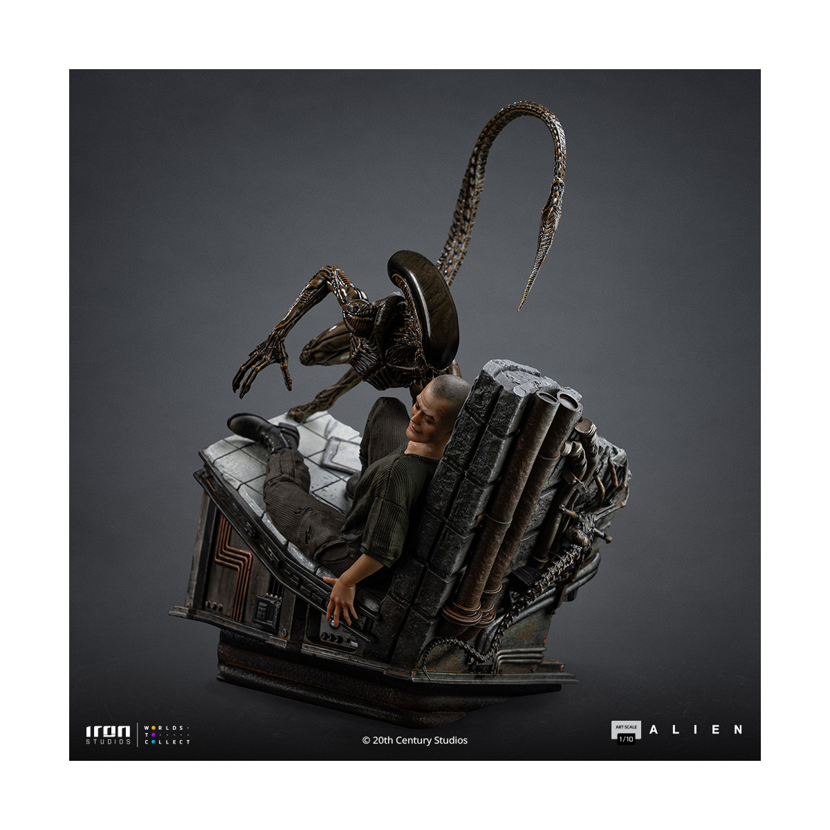 Iron Studios Ellen Ripley y el perro Alien - Arte Escala 1/10 - Alien 3