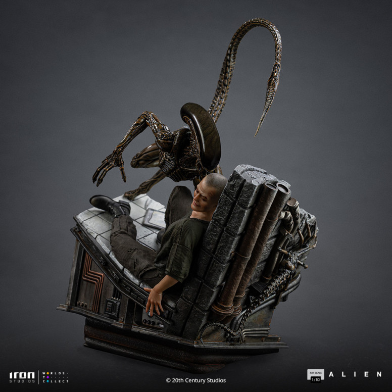 Iron Studios Ellen Ripley y el perro Alien - Arte Escala 1/10 - Alien 3