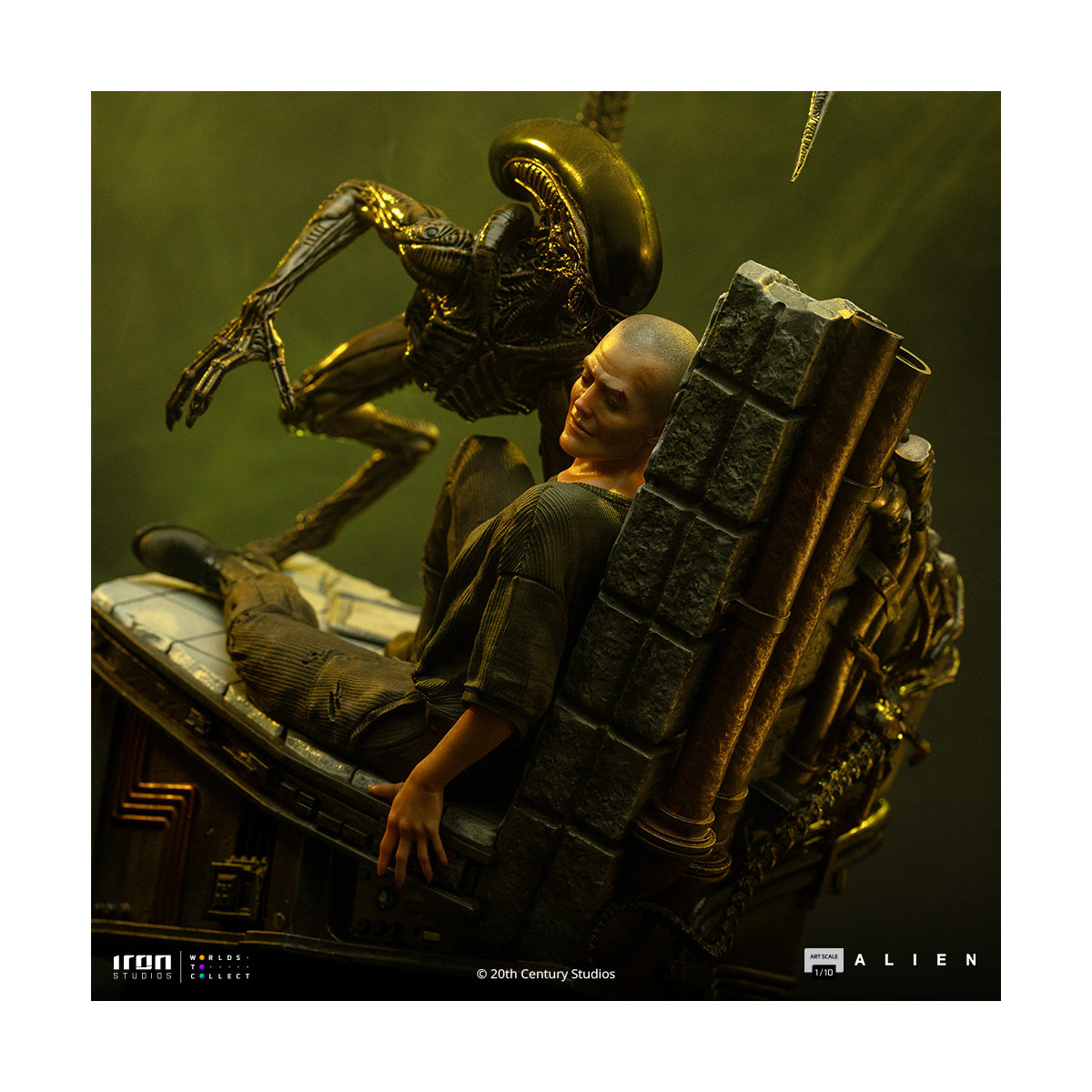 Iron Studios Ellen Ripley y el perro Alien - Arte Escala 1/10 - Alien 3