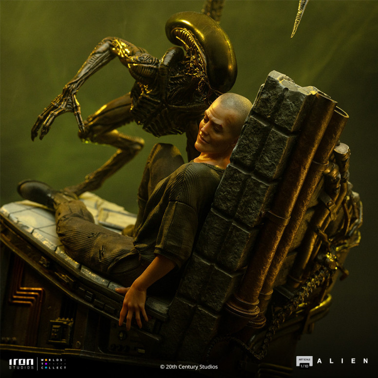 Iron Studios Ellen Ripley y el perro Alien - Arte Escala 1/10 - Alien 3