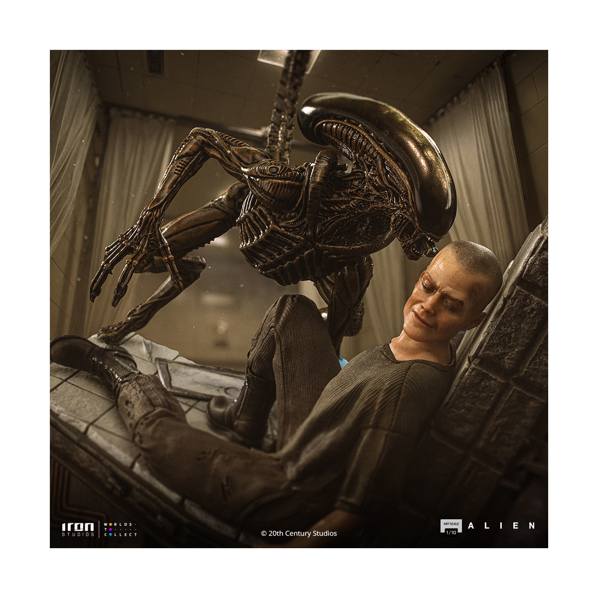 Iron Studios Ellen Ripley y el perro Alien - Arte Escala 1/10 - Alien 3