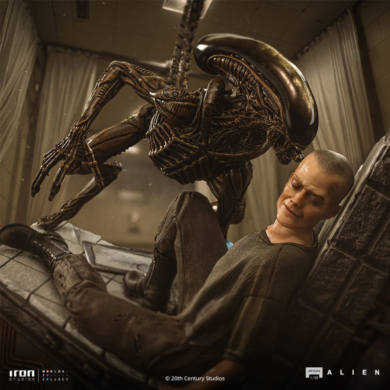 Iron Studios Ellen Ripley y el perro Alien - Arte Escala 1/10 - Alien 3