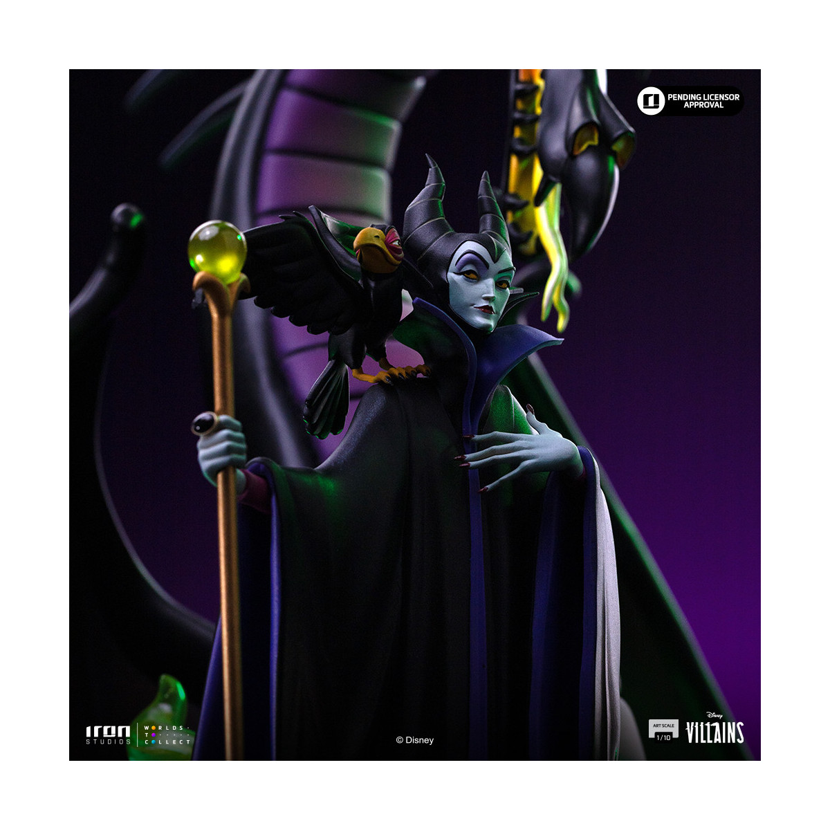 Iron Studios - Disney Villanos Maleficent Art Escala 1/10 - Malefic - La bella durmiente