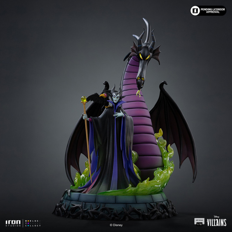 Iron Studios - Disney Villanos Maleficent Art Escala 1/10 - Malefic - La bella durmiente