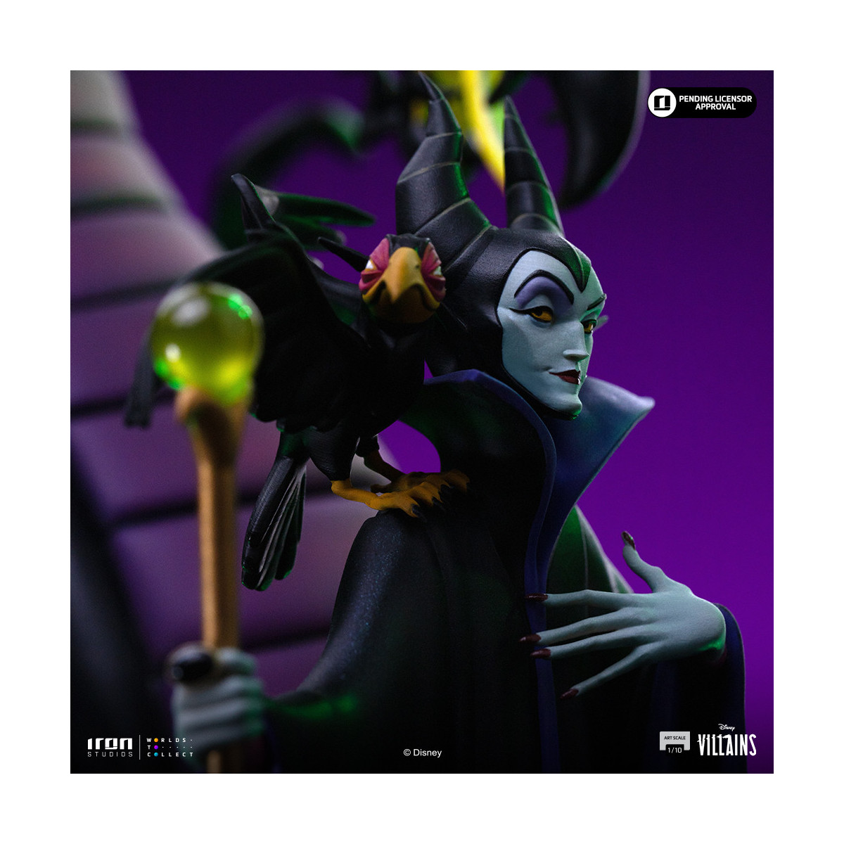 Iron Studios - Disney Villanos Maleficent Art Escala 1/10 - Malefic - La bella durmiente