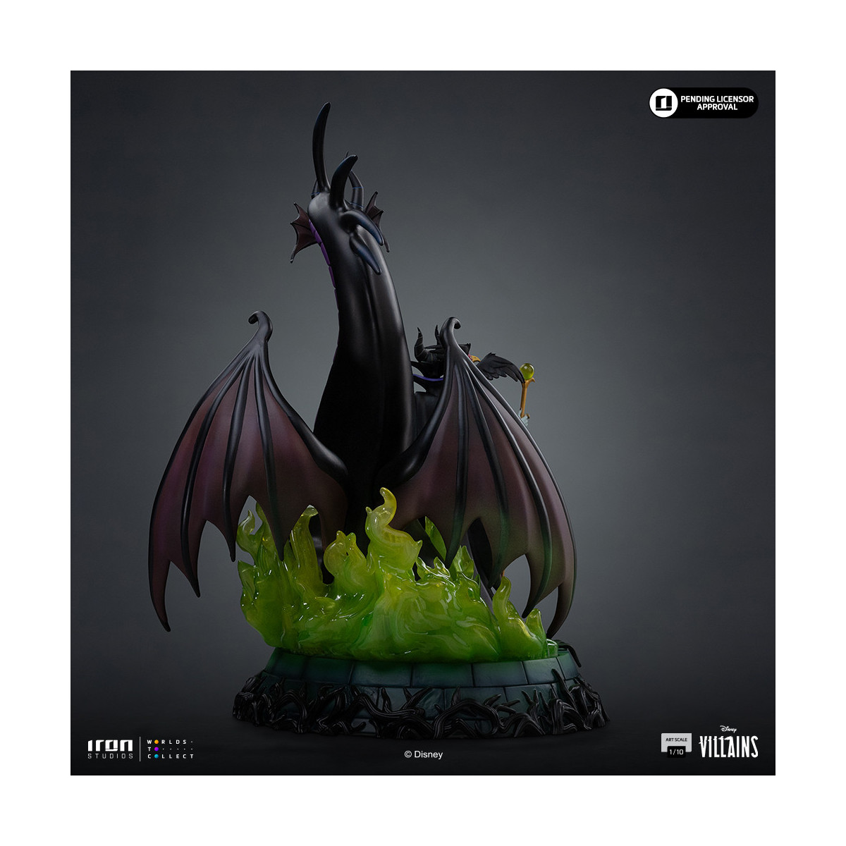 Iron Studios - Disney Villanos Maleficent Art Escala 1/10 - Malefic - La bella durmiente