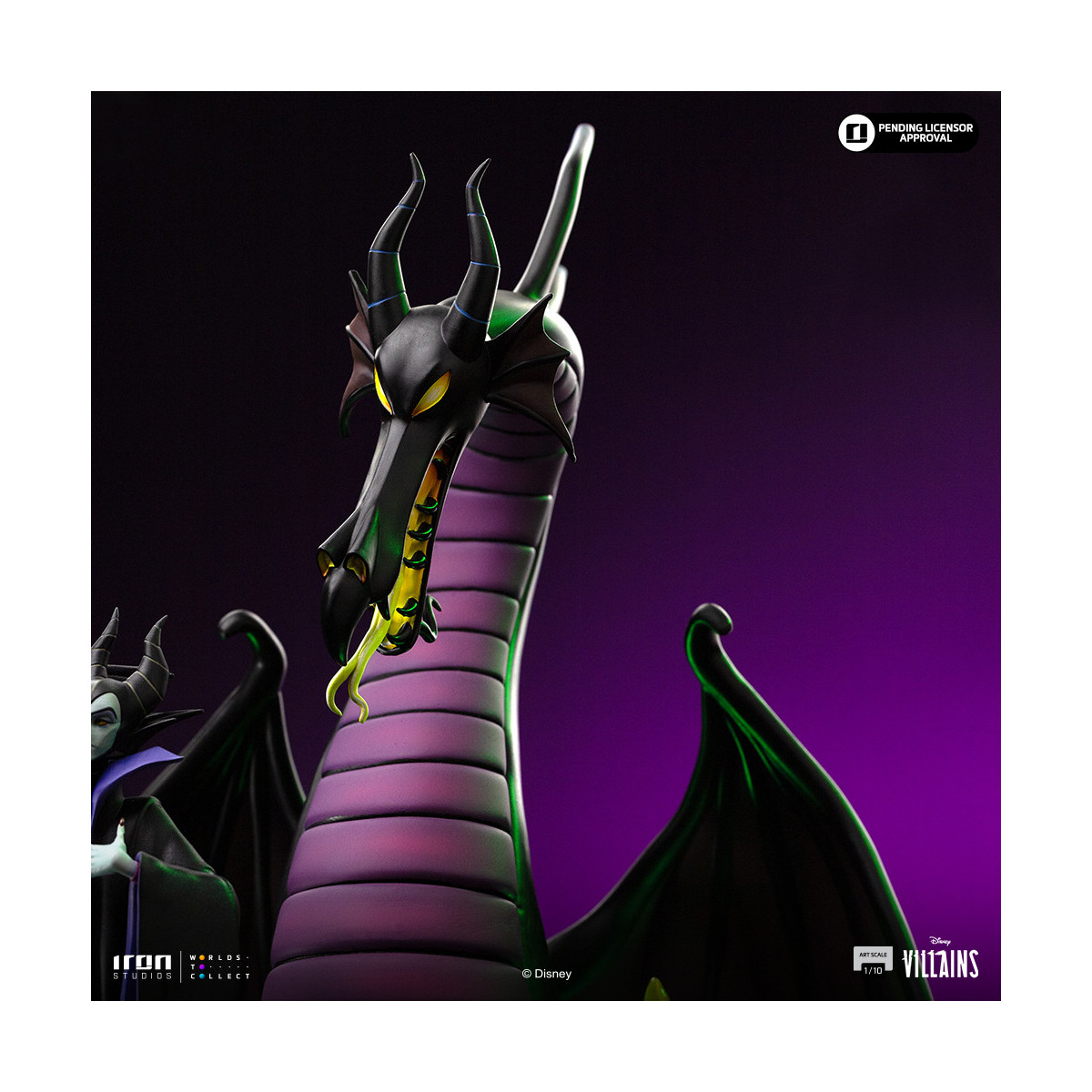 Iron Studios - Disney Villanos Maleficent Art Escala 1/10 - Malefic - La bella durmiente