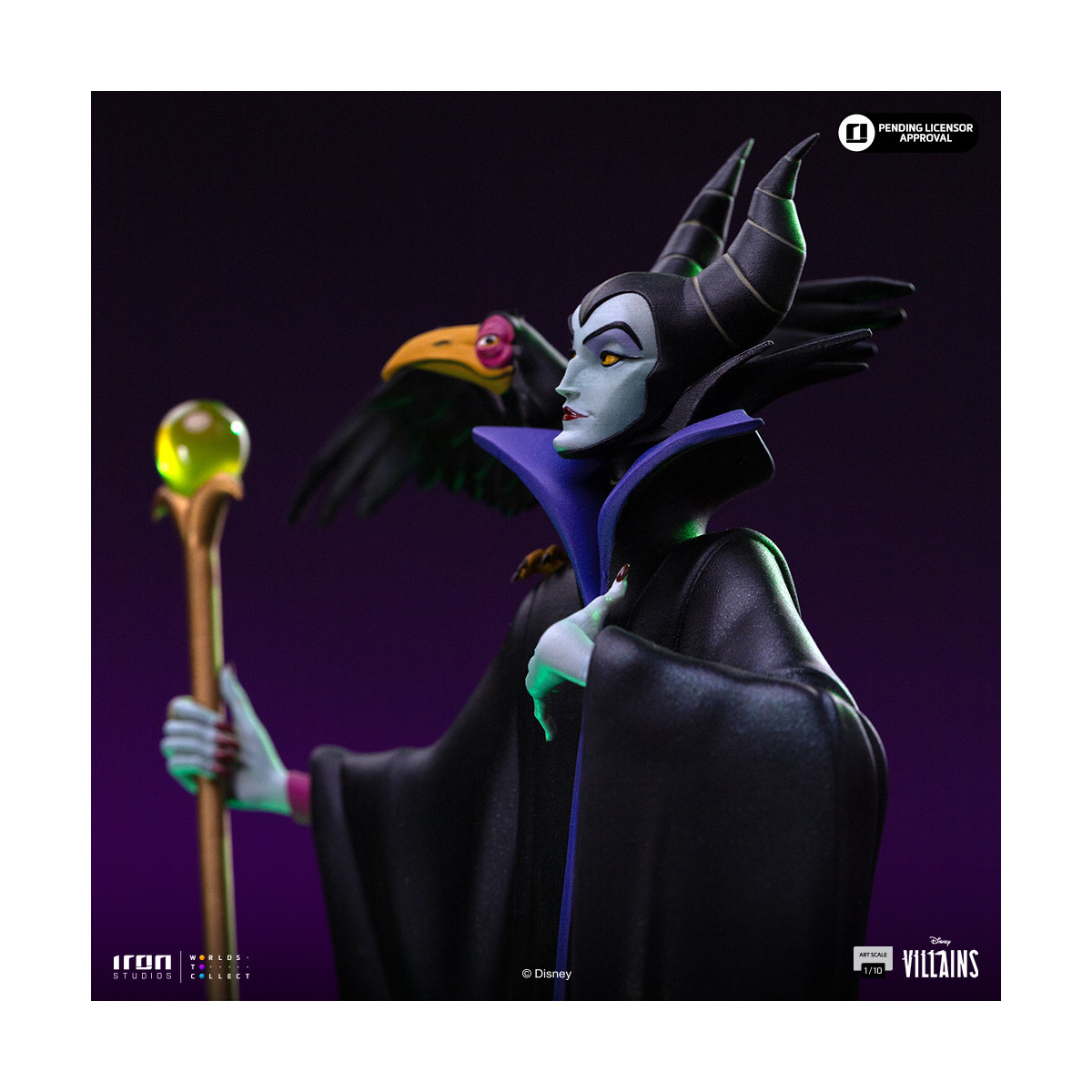 Iron Studios - Disney Villanos Maleficent Art Escala 1/10 - Malefic - La bella durmiente