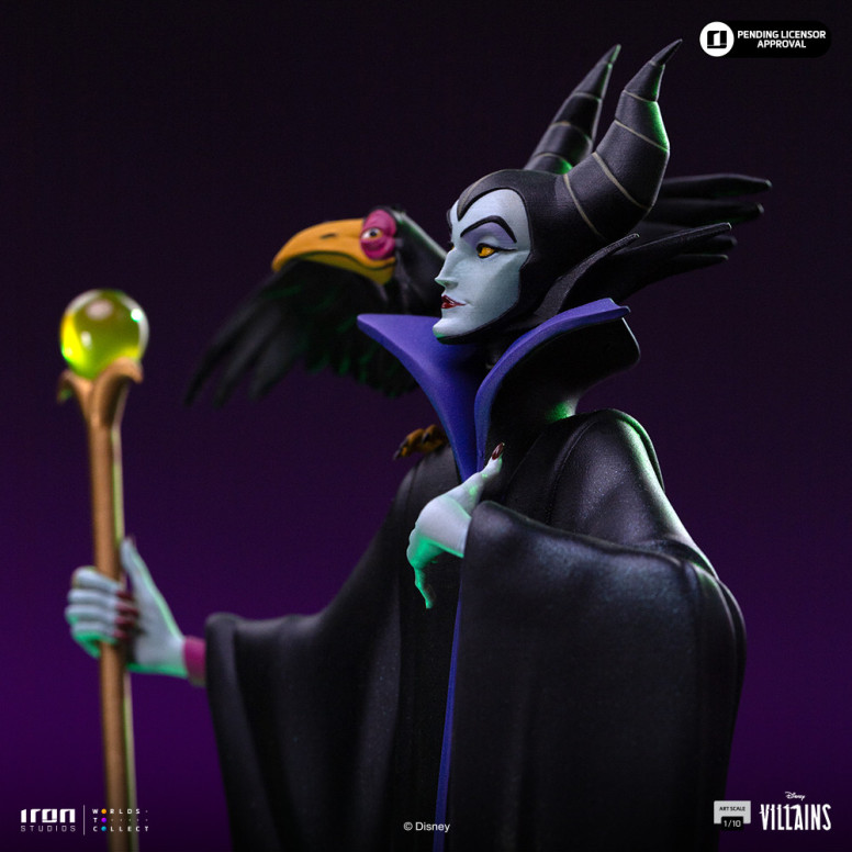 Iron Studios - Disney Villanos Maleficent Art Escala 1/10 - Malefic - La bella durmiente