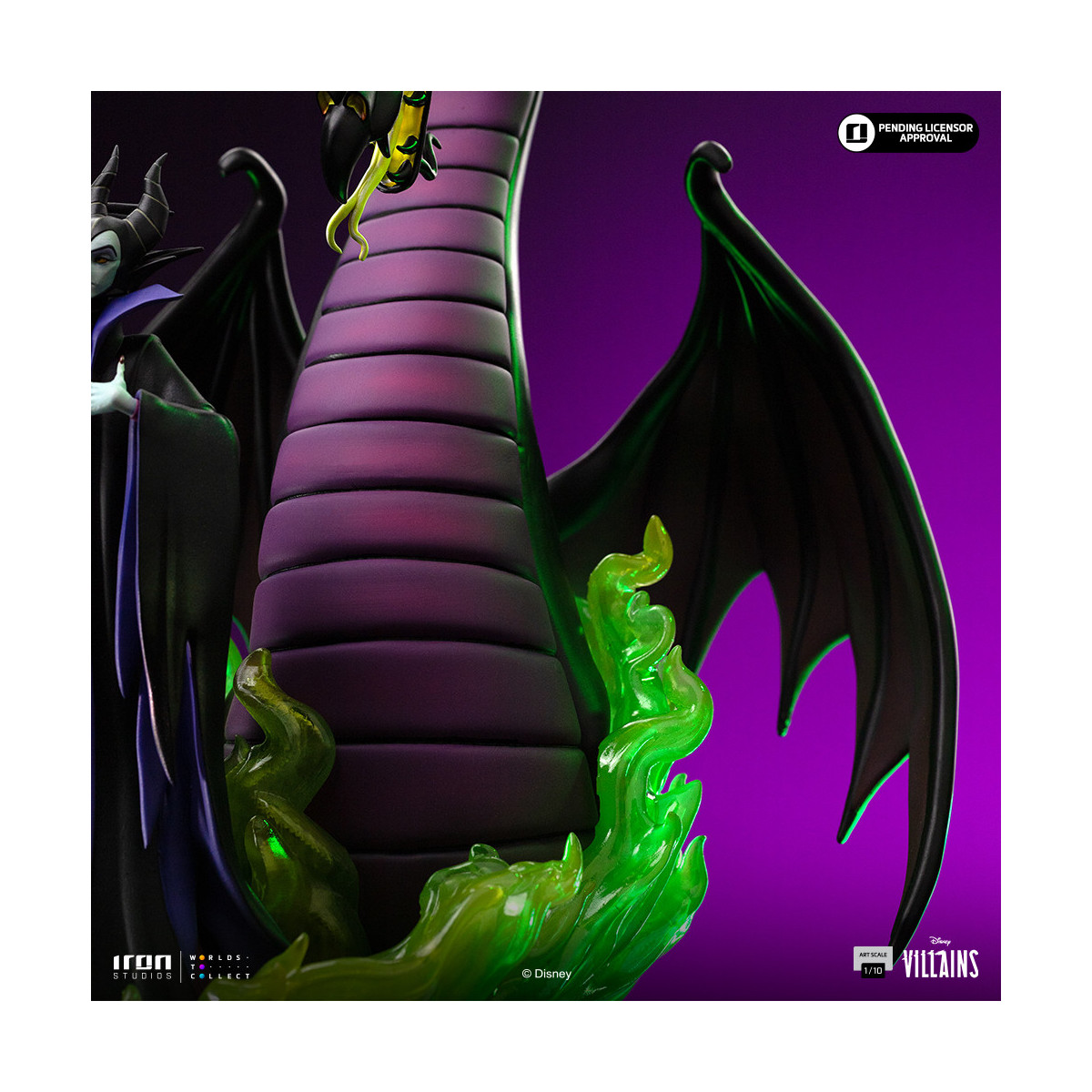 Iron Studios - Disney Villanos Maleficent Art Escala 1/10 - Malefic - La bella durmiente