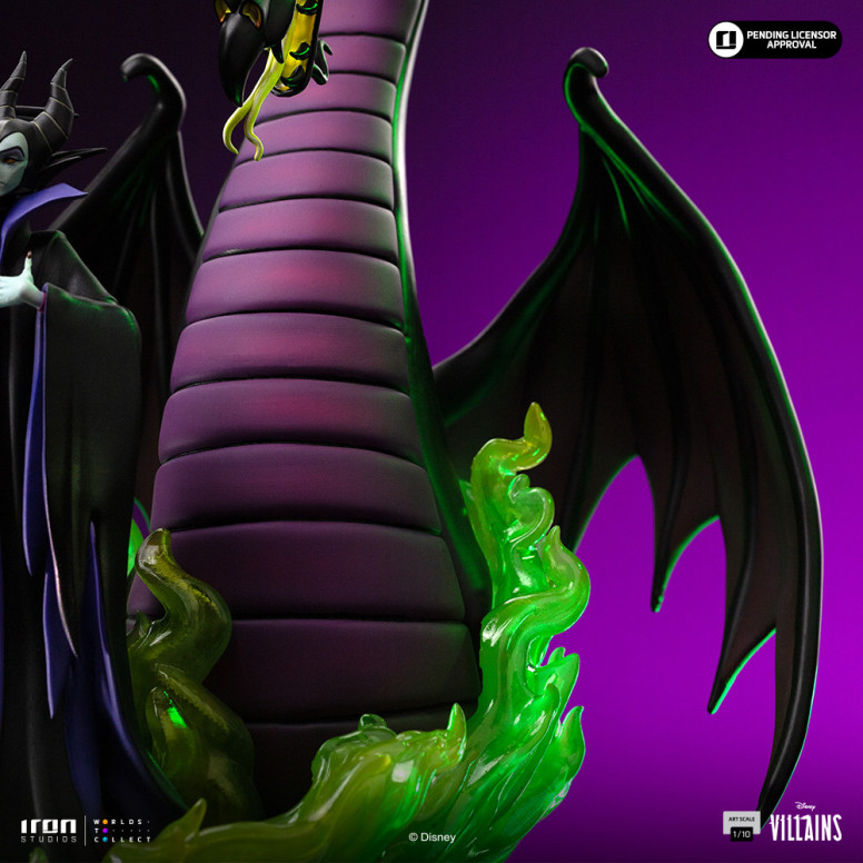 Iron Studios - Disney Villanos Maleficent Art Escala 1/10 - Malefic - La bella durmiente