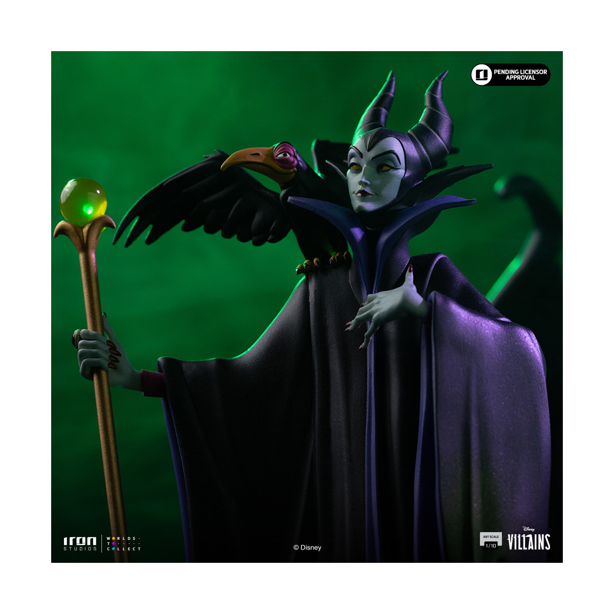Iron Studios - Disney Villanos Maleficent Art Escala 1/10 - Malefic - La bella durmiente