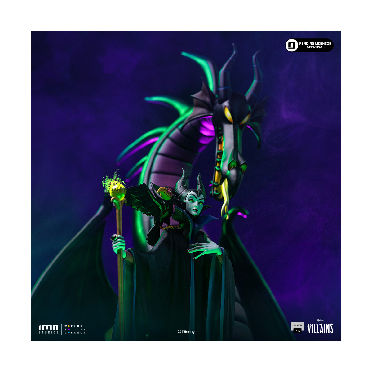 Iron Studios - Disney Villanos Maleficent Art Escala 1/10 - Malefic - La bella durmiente