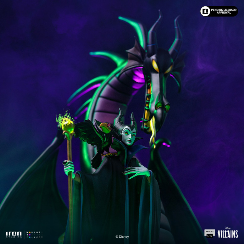 Iron Studios - Disney Villanos Maleficent Art Escala 1/10 - Malefic - La bella durmiente