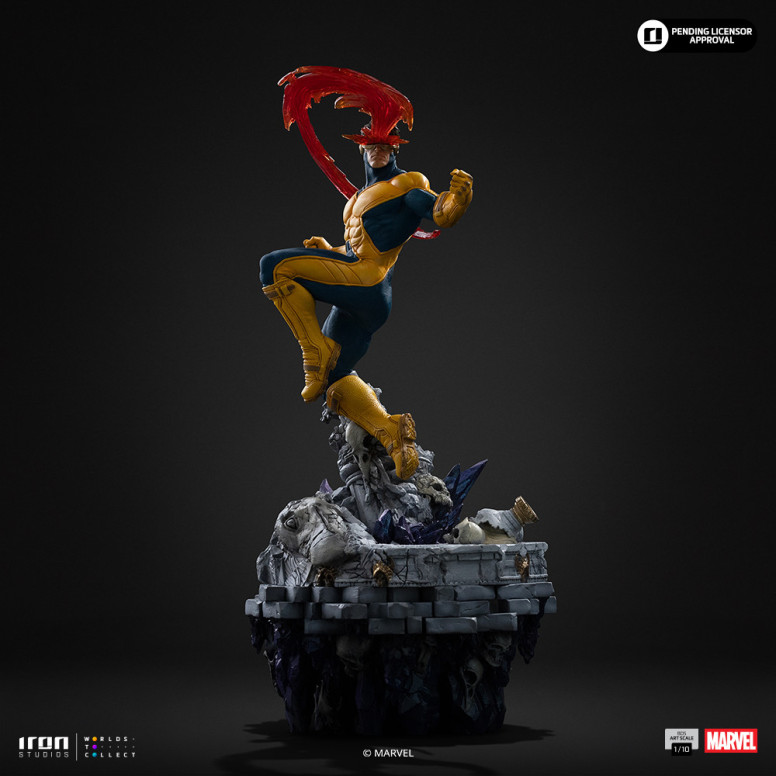 Iron Studios Marvel - Cíclope Deluxe Art Escala 1/10 - Guantelete del Infinito Diorama