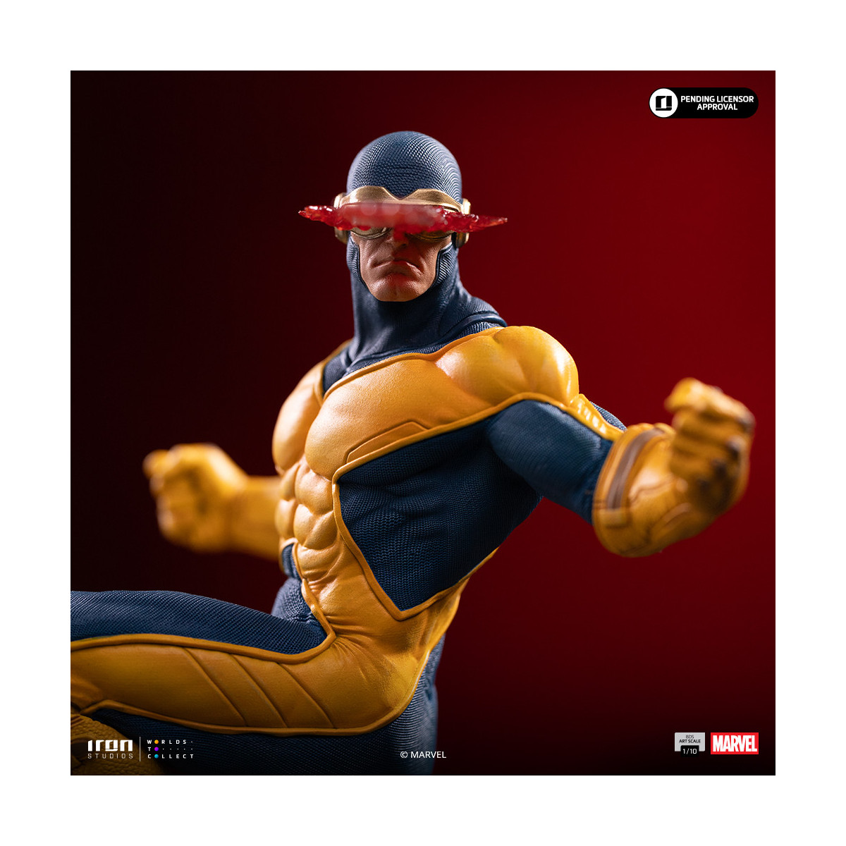 Iron Studios Marvel - Cíclope Deluxe Art Escala 1/10 - Guantelete del Infinito Diorama