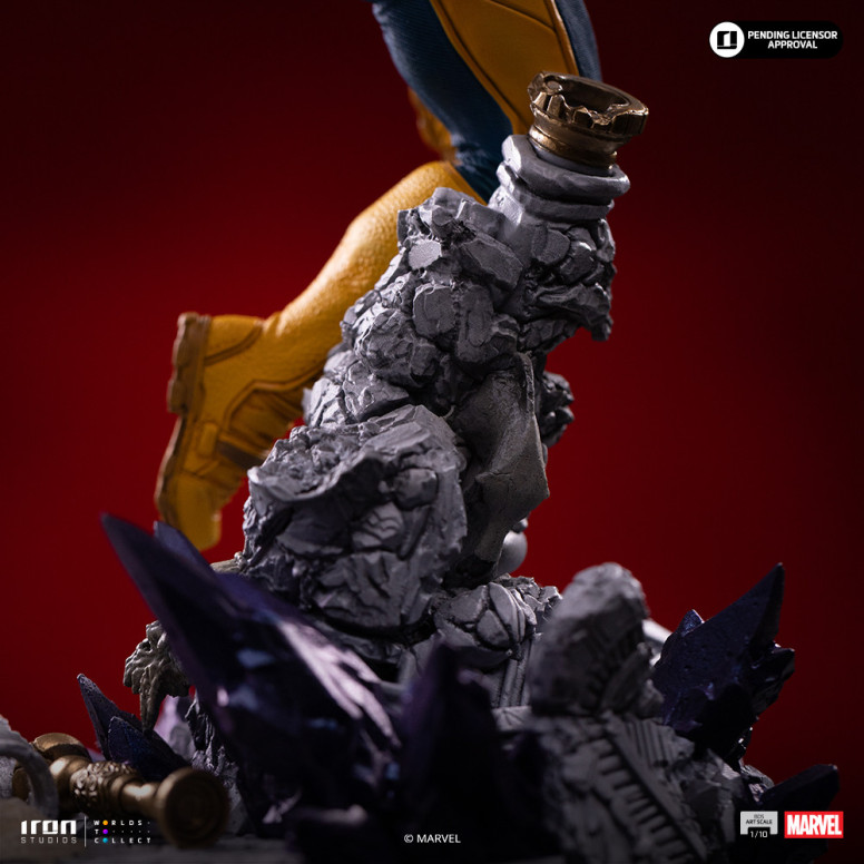Iron Studios Marvel - Cíclope Deluxe Art Escala 1/10 - Guantelete del Infinito Diorama