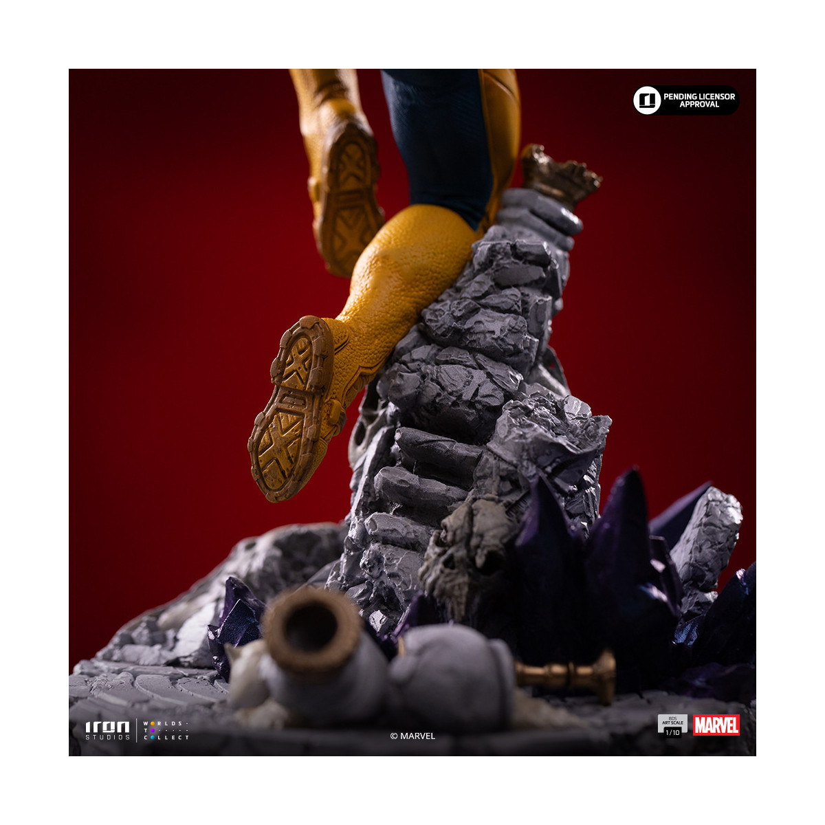 Iron Studios Marvel - Cíclope Deluxe Art Escala 1/10 - Guantelete del Infinito Diorama
