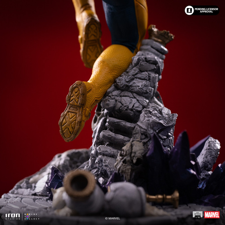 Iron Studios Marvel - Cíclope Deluxe Art Escala 1/10 - Guantelete del Infinito Diorama