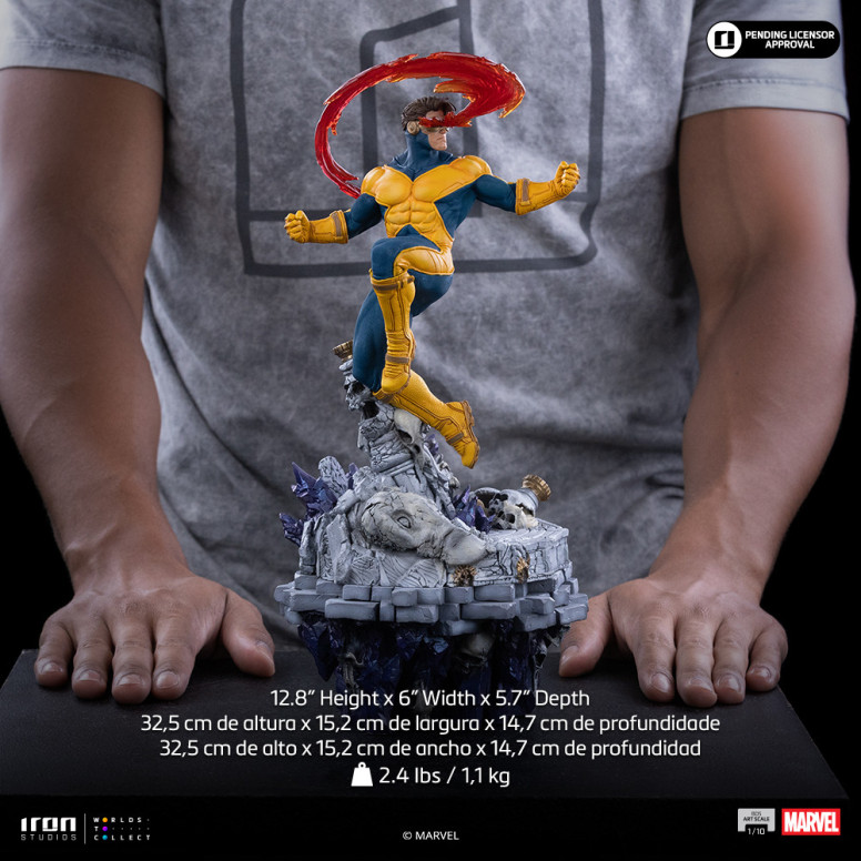Iron Studios Marvel - Cíclope Deluxe Art Escala 1/10 - Guantelete del Infinito Diorama