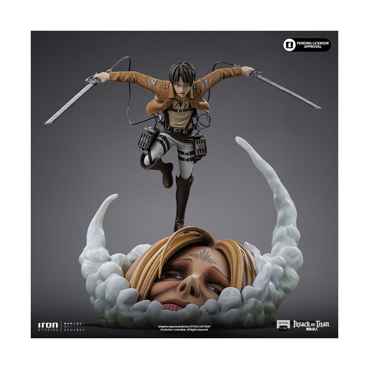 Iron Studios - Attack on Titan - Eren Yeager Art Scale 1/10 - elAtaque a los Titanes