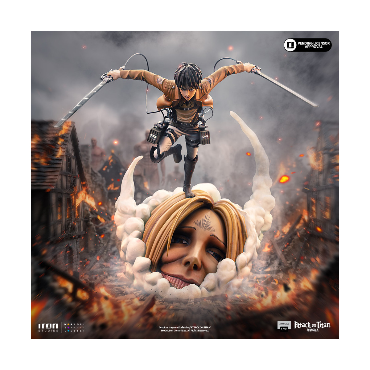 Iron Studios - Attack on Titan - Eren Yeager Art Scale 1/10 - elAtaque a los Titanes