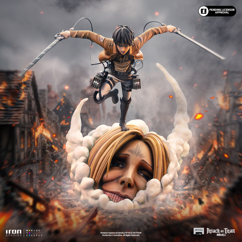 Iron Studios - Attack on Titan - Eren Yeager Art Scale 1/10 - elAtaque a los Titanes