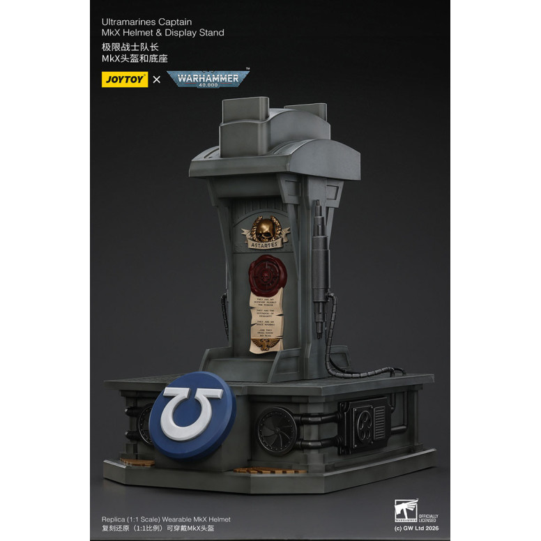 JoyToy - Ultramarines Capitán MkX Casco y Expositor 1/1