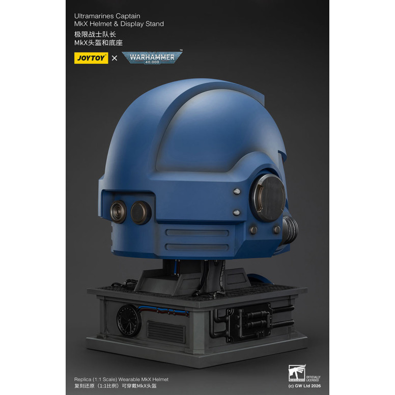 JoyToy - Ultramarines Capitán MkX Casco y Expositor 1/1