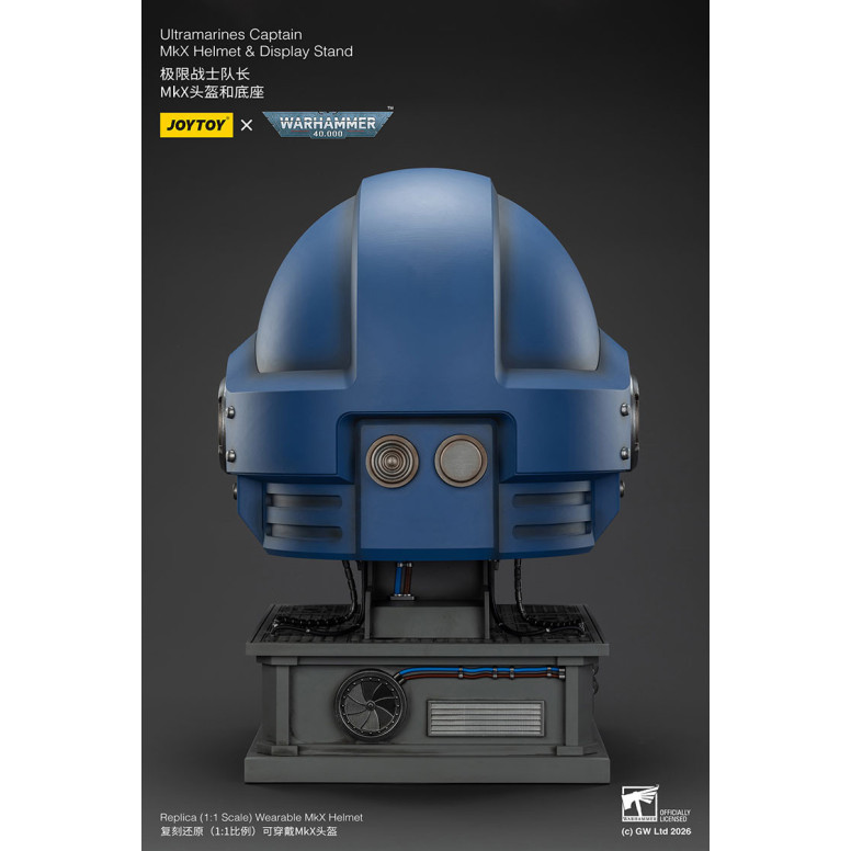 JoyToy - Ultramarines Capitán MkX Casco y Expositor 1/1
