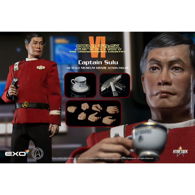 EXO-6 - Star Trek 6: Uncharted Territories 1/6 figura de acción Capitán Hikaru Sulu