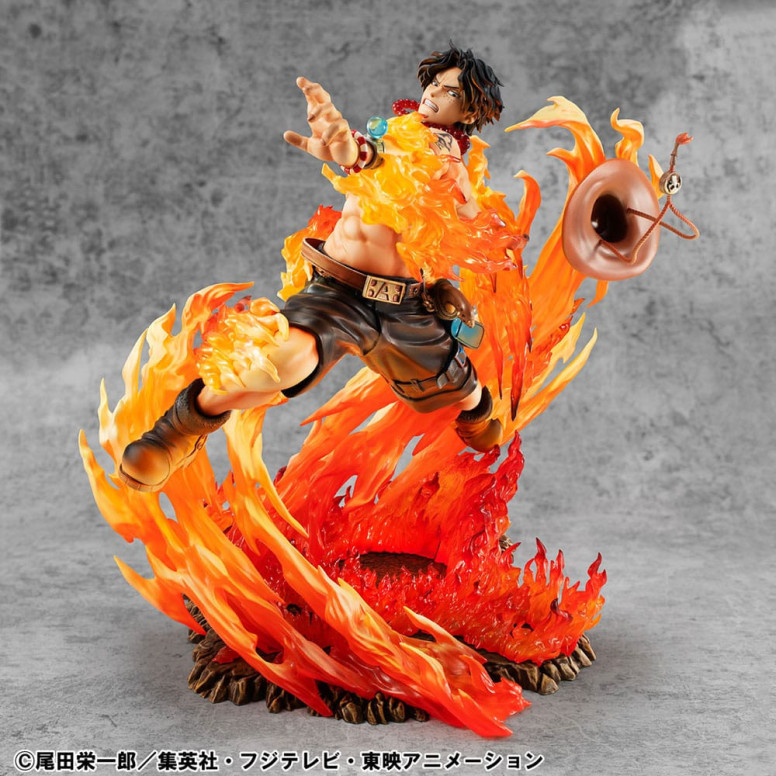 Megahouse One Piece Retrato De Piratas - P.O.P. NEO-MAXIMUM Portgas D. Ace 15th Anniversary Super Limited Reprint Ver.