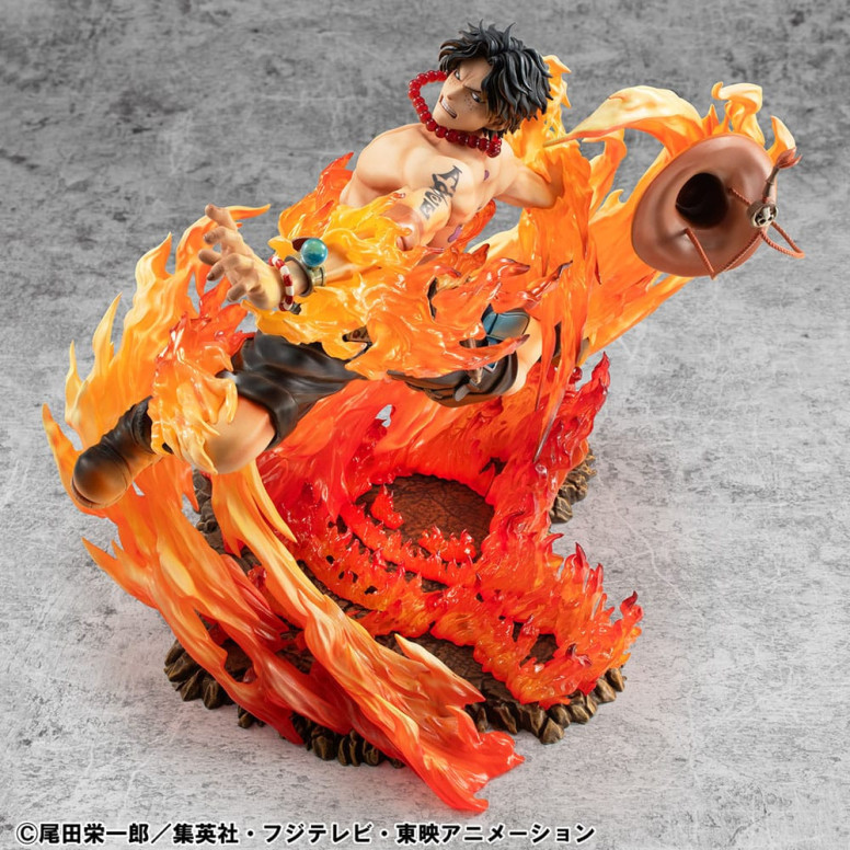 Megahouse One Piece Retrato De Piratas - P.O.P. NEO-MAXIMUM Portgas D. Ace 15th Anniversary Super Limited Reprint Ver.