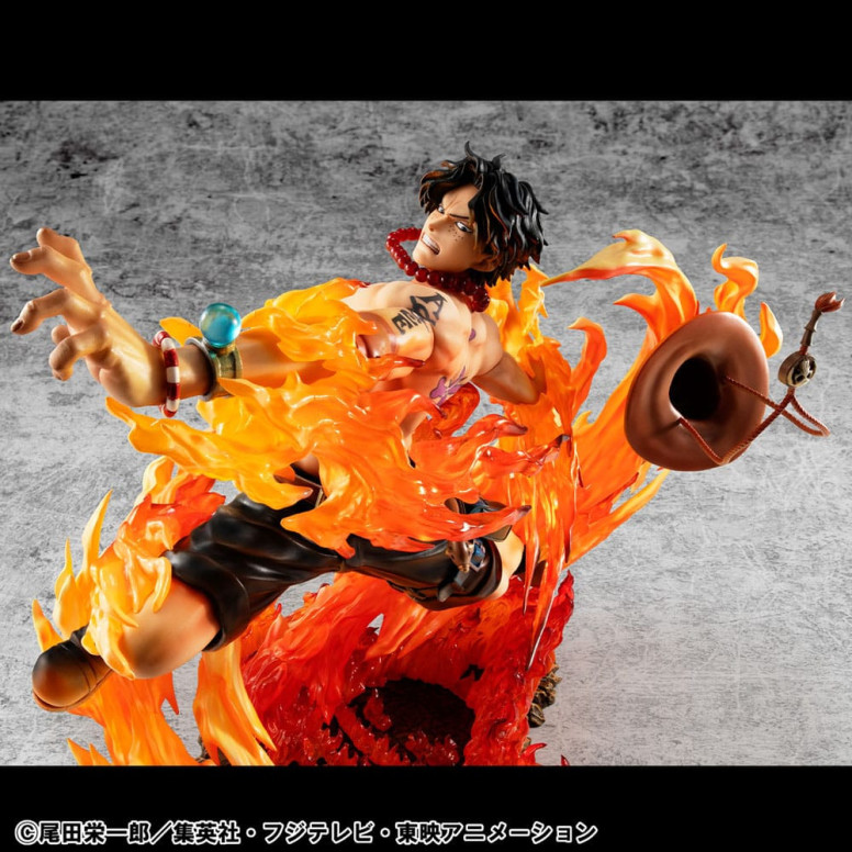 Megahouse One Piece Retrato De Piratas - P.O.P. NEO-MAXIMUM Portgas D. Ace 15th Anniversary Super Limited Reprint Ver.