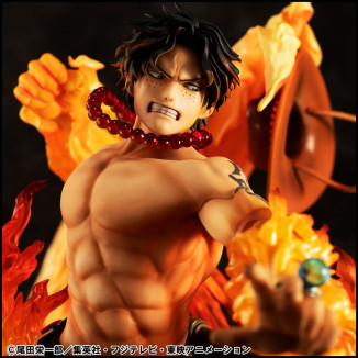 Megahouse One Piece Retrato De Piratas - P.O.P. NEO-MAXIMUM Portgas D. Ace 15th Anniversary Super Limited Reprint Ver.