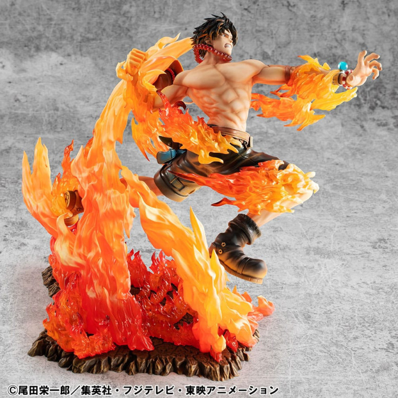 Megahouse One Piece Retrato De Piratas - P.O.P. NEO-MAXIMUM Portgas D. Ace 15th Anniversary Super Limited Reprint Ver.