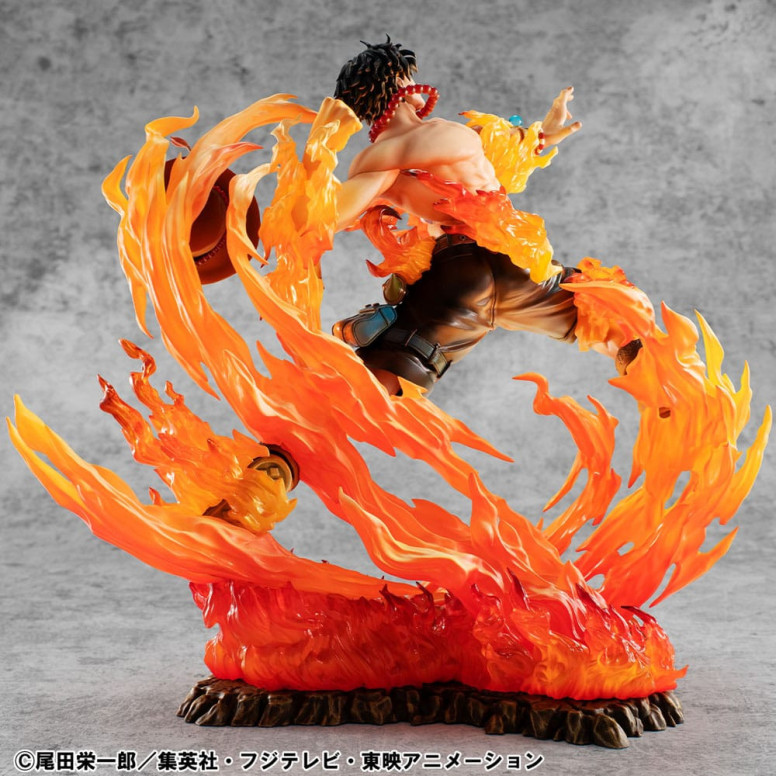 Megahouse One Piece Retrato De Piratas - P.O.P. NEO-MAXIMUM Portgas D. Ace 15th Anniversary Super Limited Reprint Ver.
