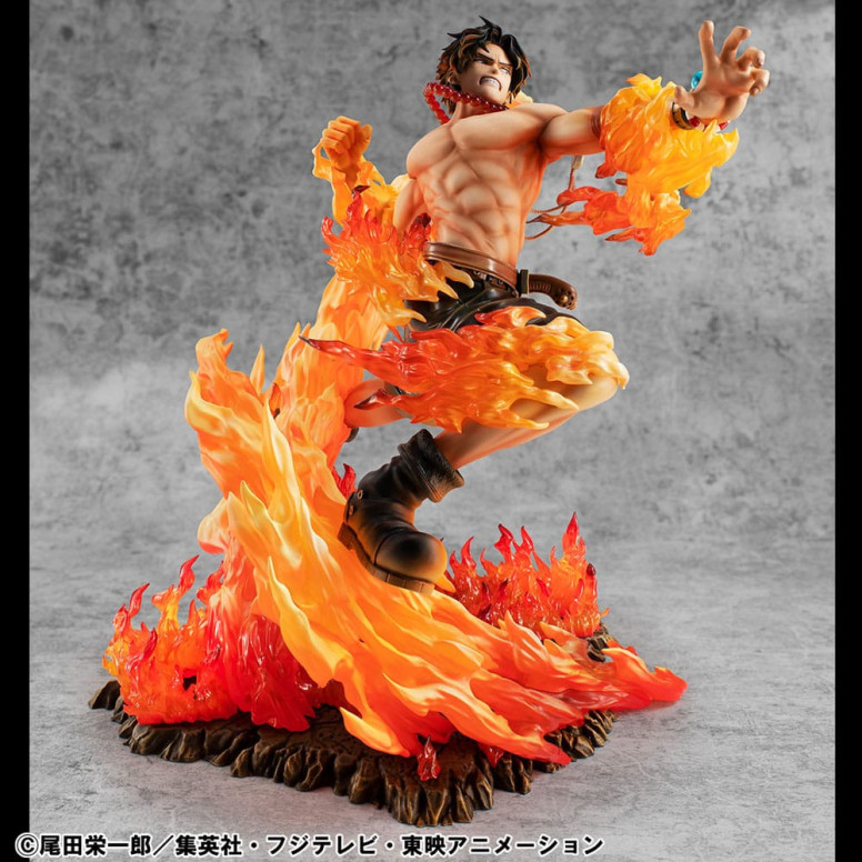 Megahouse One Piece Retrato De Piratas - P.O.P. NEO-MAXIMUM Portgas D. Ace 15th Anniversary Super Limited Reprint Ver.