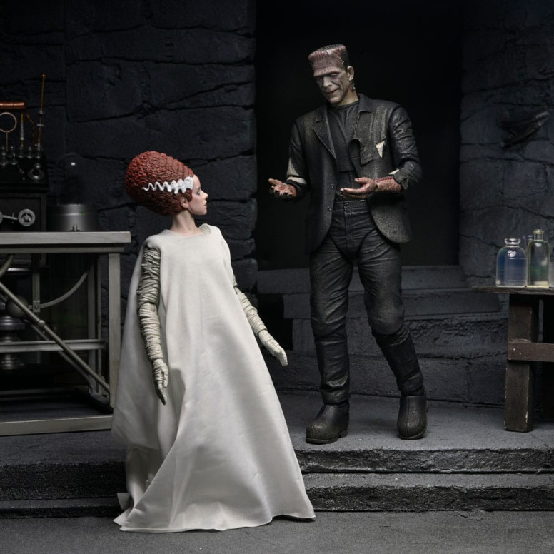 NECA Universal Monsters - 2 pack La Novia de Frankenstein 90 Aniversario El Monstruo y su Pareja