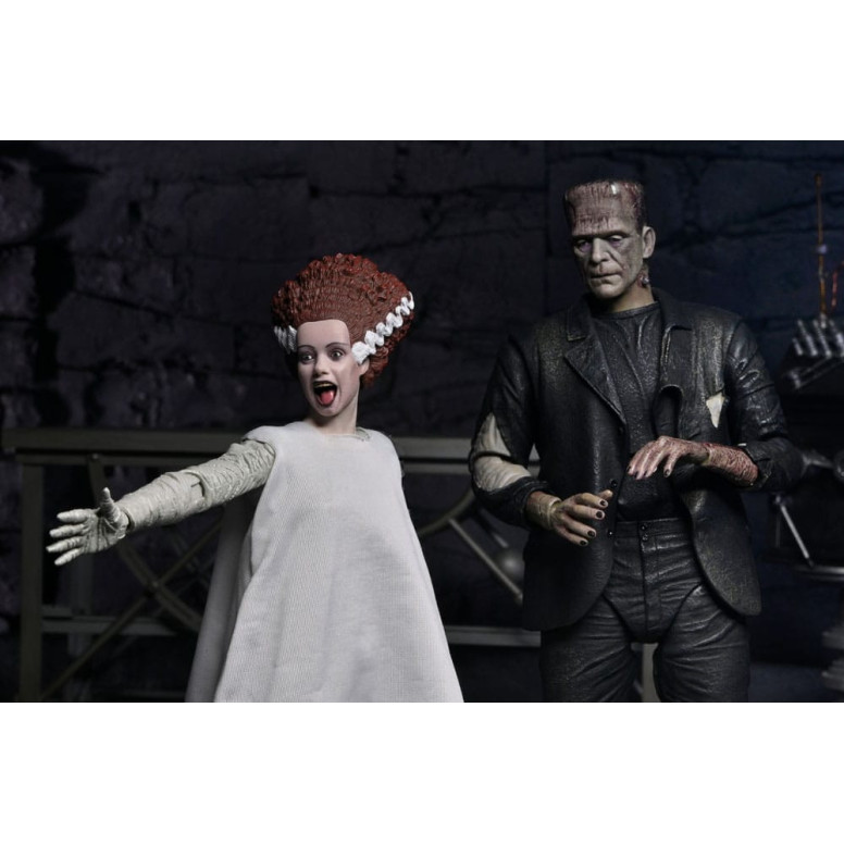 NECA Universal Monsters - 2 pack La Novia de Frankenstein 90 Aniversario El Monstruo y su Pareja