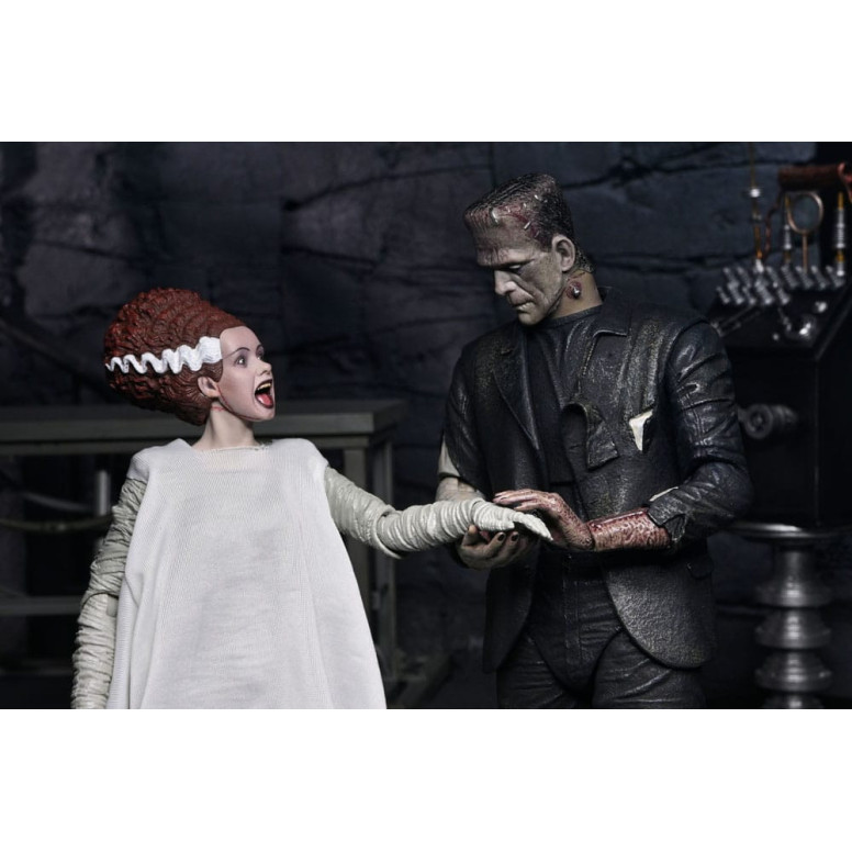 NECA Universal Monsters - 2 pack La Novia de Frankenstein 90 Aniversario El Monstruo y su Pareja