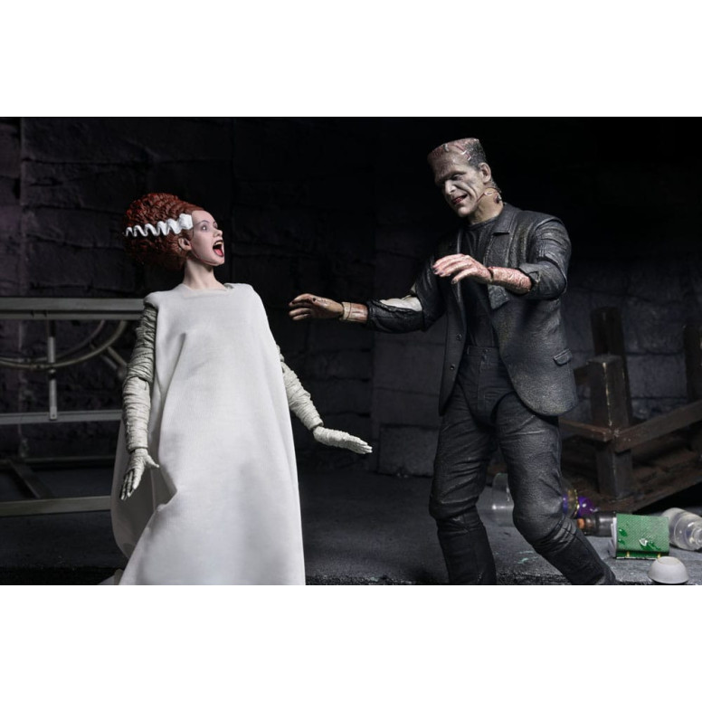 NECA Universal Monsters - 2 pack La Novia de Frankenstein 90 Aniversario El Monstruo y su Pareja