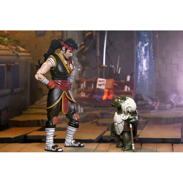 NECA - IDW Comics - Ultimate Casey Marie con Bebé Odyn y Uno - El Último Ronin: Años Perdidos- TMNT