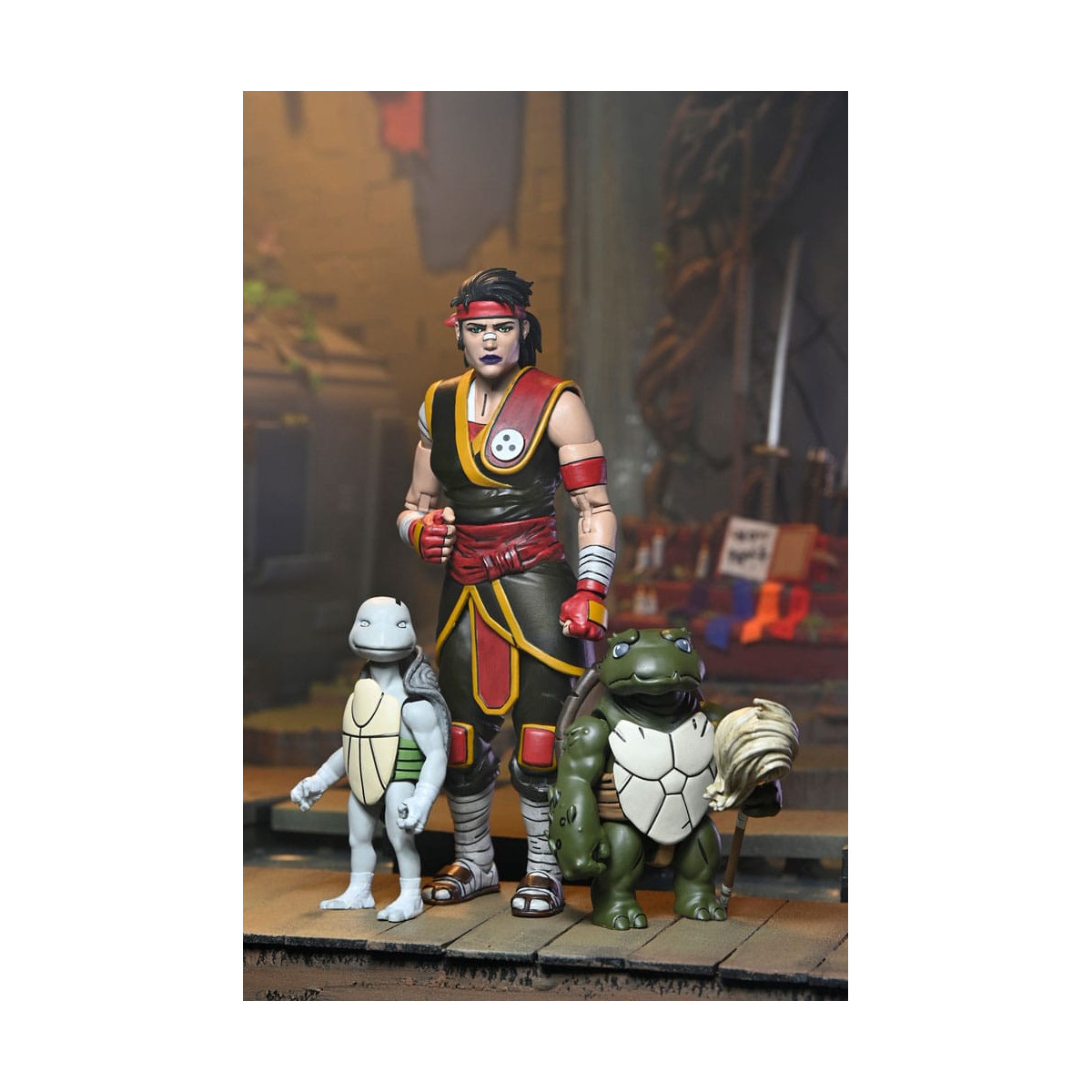 NECA - IDW Comics - Ultimate Casey Marie con Bebé Odyn y Uno - El Último Ronin: Años Perdidos- TMNT