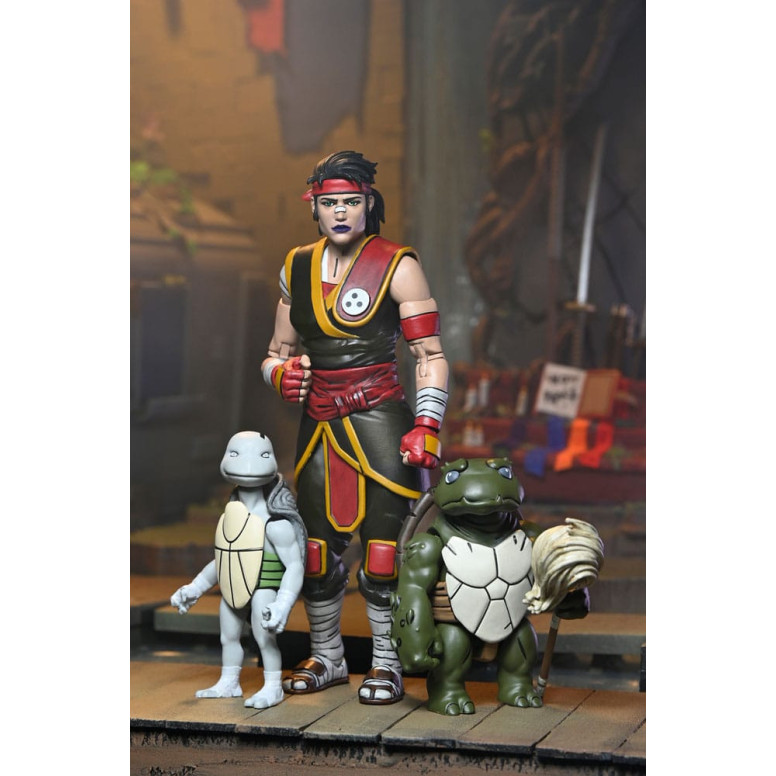 NECA - IDW Comics - Ultimate Casey Marie con Bebé Odyn y Uno - El Último Ronin: Años Perdidos- TMNT
