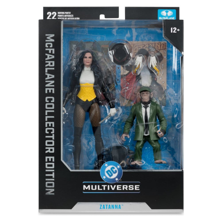 Mc Farlane - DC Multiverse - Zatanna con Detective Chimpancé Edición Coleccionista 1/12